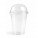 Стакани PET з купольною кришкою